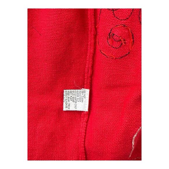 Vintage Y2K Jack B. Quick Sz M Whimsical Valentine Novelty Cardigan Sweater - Picture 9 of 16